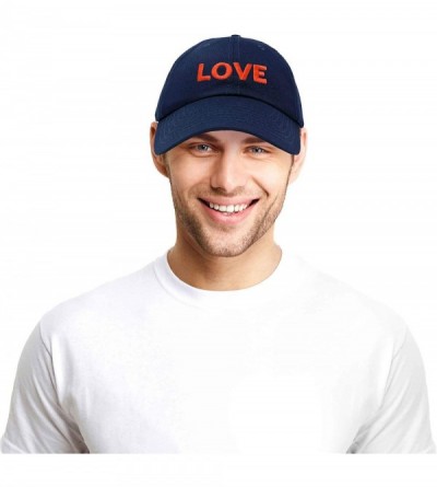 Baseball Caps Custom Embroidered Hats Dad Caps Love Stitched Logo Hat - Navy Blue - C1180LY3ZZQ $9.24