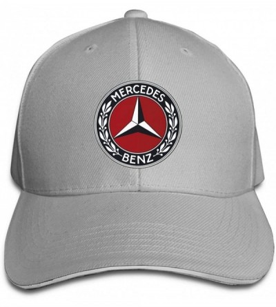 Baseball Caps Adult Men and Women Mercedes Benz Logo Hat Adjustable Fits Hat Lovely Baseball Cap - Gray - CT196N96SYR $17.09