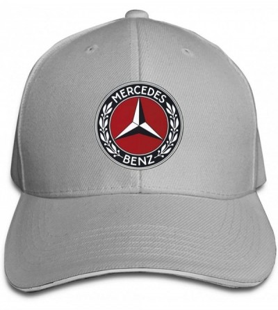 Baseball Caps Adult Men and Women Mercedes Benz Logo Hat Adjustable Fits Hat Lovely Baseball Cap - Gray - CT196N96SYR $8.24