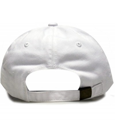 Baseball Caps Halloween Pumpkin Cotton Baseball Dad Caps - White - CT12M1OAF3P $24.02