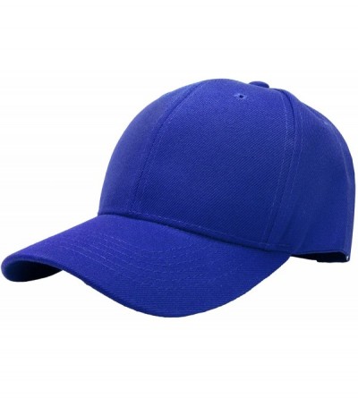 Baseball Caps 2pcs Baseball Cap for Men Women Adjustable Size Perfect for Outdoor Activities - Royal Blue/Royal Blue - CJ195D...