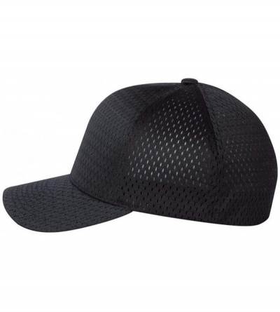 Baseball Caps Athletic Mesh Cap - 6777 - Black - CL11H7OCZ6V $10.06