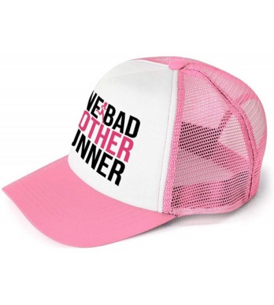 Baseball Caps Running Trucker Hat - One Bad Mother Runner - Multiple Colors - Neon-pink - CK12EP8A841 $25.45