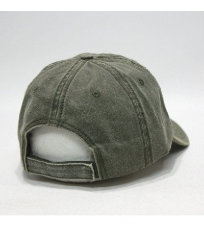 Baseball Caps Vintage Washed Cotton Adjustable Dad Hat Baseball Cap - Dark Olive Green Truck - CE1866RLNU7 $13.33