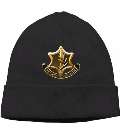 Skullies & Beanies Beanie Knit Hats Skull Caps Israeli Defense Force 2 Men - Black - CL18K5G80E0 $12.44