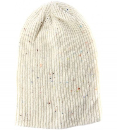 Skullies & Beanies Unisex Wool Long Beanie - Ivory - C511V97C0K3 $11.84