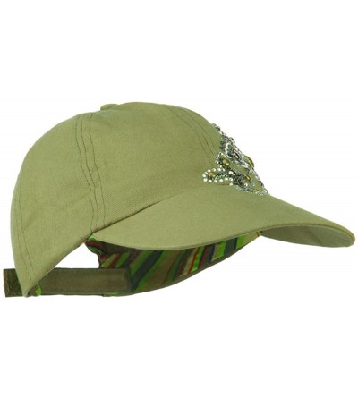 Baseball Caps Sequin and Glitter Cross Baseball Cap - Olive - C111VSYE3N9 $22.93