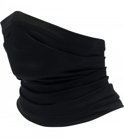 Balaclavas Summer Neck Gaiter Face Scarf/Neck Cover/for Sun Protection Headwear Hear Warp - Black+dark Blue - C7197YEG4EO $18.71