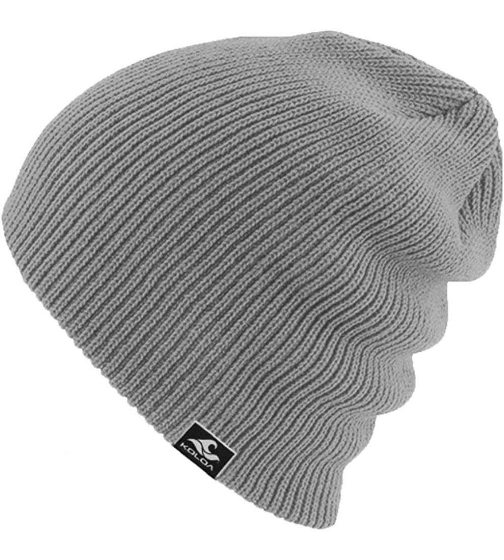 Skullies & Beanies Original Soft & Cozy Beanies - Heather Grey - CM12J9DEY1B $14.22