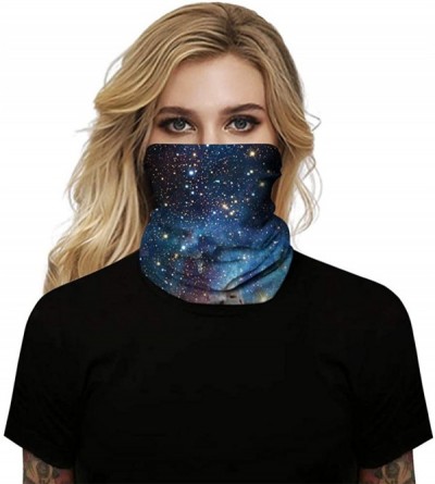 Balaclavas Face Mask Sun Protection Dustproof Neck Gaiter Starry Universe Collar Bandana Balaclava - A11 - CQ197TTCKDG $15.29