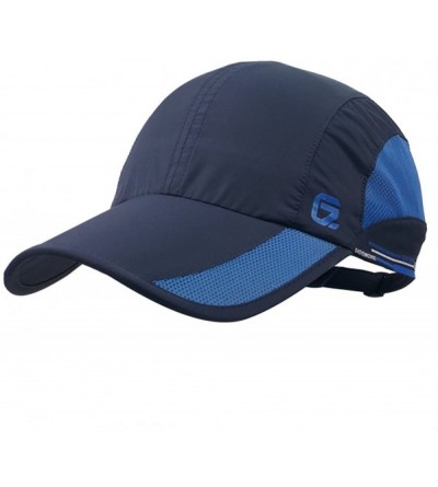 Baseball Caps Quick Dry Sports Hat Lightweight Breathable Soft Outdoor Running Cap - Navy - C6182Y9GZDS $23.99