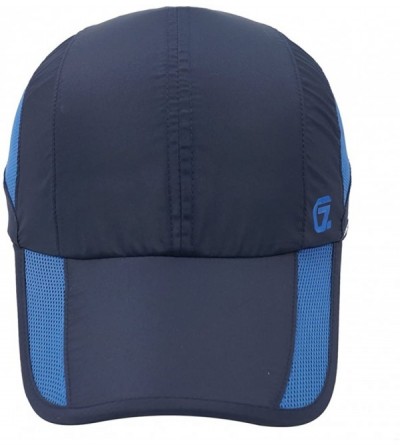 Baseball Caps Quick Dry Sports Hat Lightweight Breathable Soft Outdoor Running Cap - Navy - C6182Y9GZDS $14.79