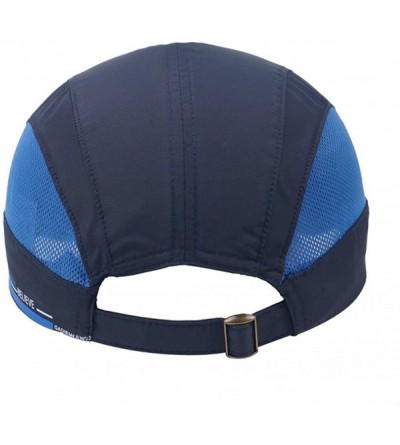 Baseball Caps Quick Dry Sports Hat Lightweight Breathable Soft Outdoor Running Cap - Navy - C6182Y9GZDS $14.79