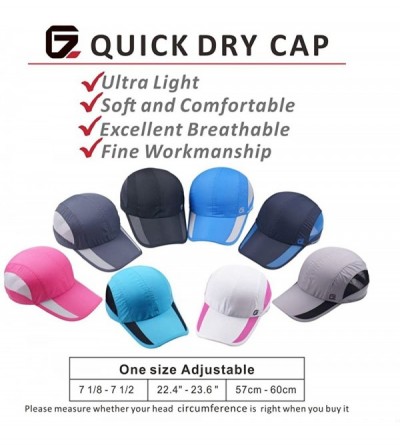 Baseball Caps Quick Dry Sports Hat Lightweight Breathable Soft Outdoor Running Cap - Navy - C6182Y9GZDS $14.79