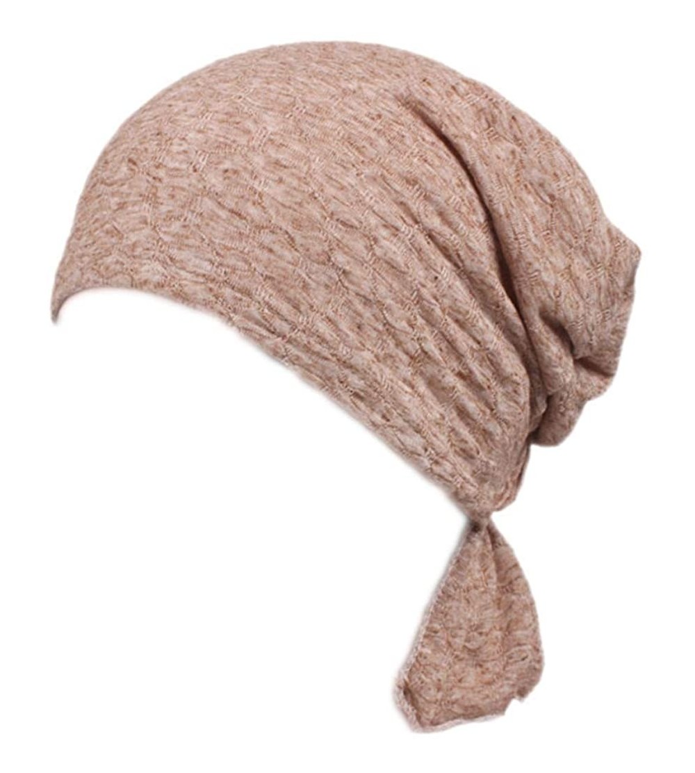 Skullies & Beanies Women's Cotton Turban Headwear Chemo Beanie Cap for Cancer Patients Hair Loss - Clolr3 - CX183KEYWKO $8.20