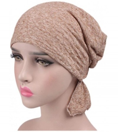 Skullies & Beanies Women's Cotton Turban Headwear Chemo Beanie Cap for Cancer Patients Hair Loss - Clolr3 - CX183KEYWKO $8.20