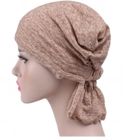 Skullies & Beanies Women's Cotton Turban Headwear Chemo Beanie Cap for Cancer Patients Hair Loss - Clolr3 - CX183KEYWKO $8.20