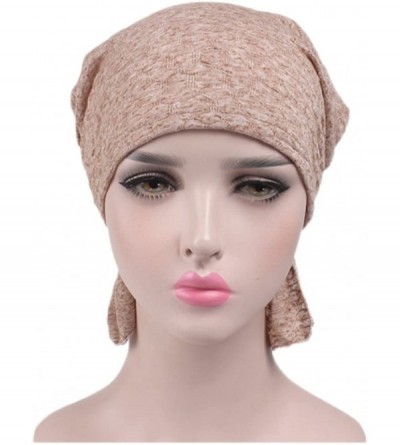 Skullies & Beanies Women's Cotton Turban Headwear Chemo Beanie Cap for Cancer Patients Hair Loss - Clolr3 - CX183KEYWKO $8.20