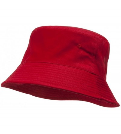 Baseball Caps Blank Cotton Bucket Hat - Red - CM184THUZ88 $21.42