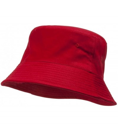 Baseball Caps Blank Cotton Bucket Hat - Red - CM184THUZ88 $11.64