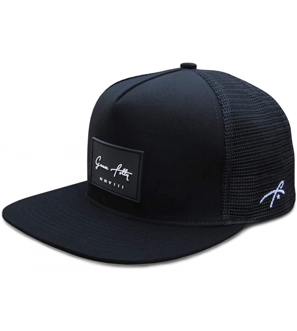 Baseball Caps Trucker Hat for Men & Women. Snapback Mesh Caps - Black - CS18KHEEMDO $39.56