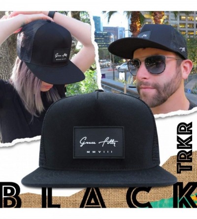 Baseball Caps Trucker Hat for Men & Women. Snapback Mesh Caps - Black - CS18KHEEMDO $39.56