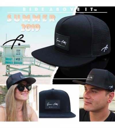 Baseball Caps Trucker Hat for Men & Women. Snapback Mesh Caps - Black - CS18KHEEMDO $22.16