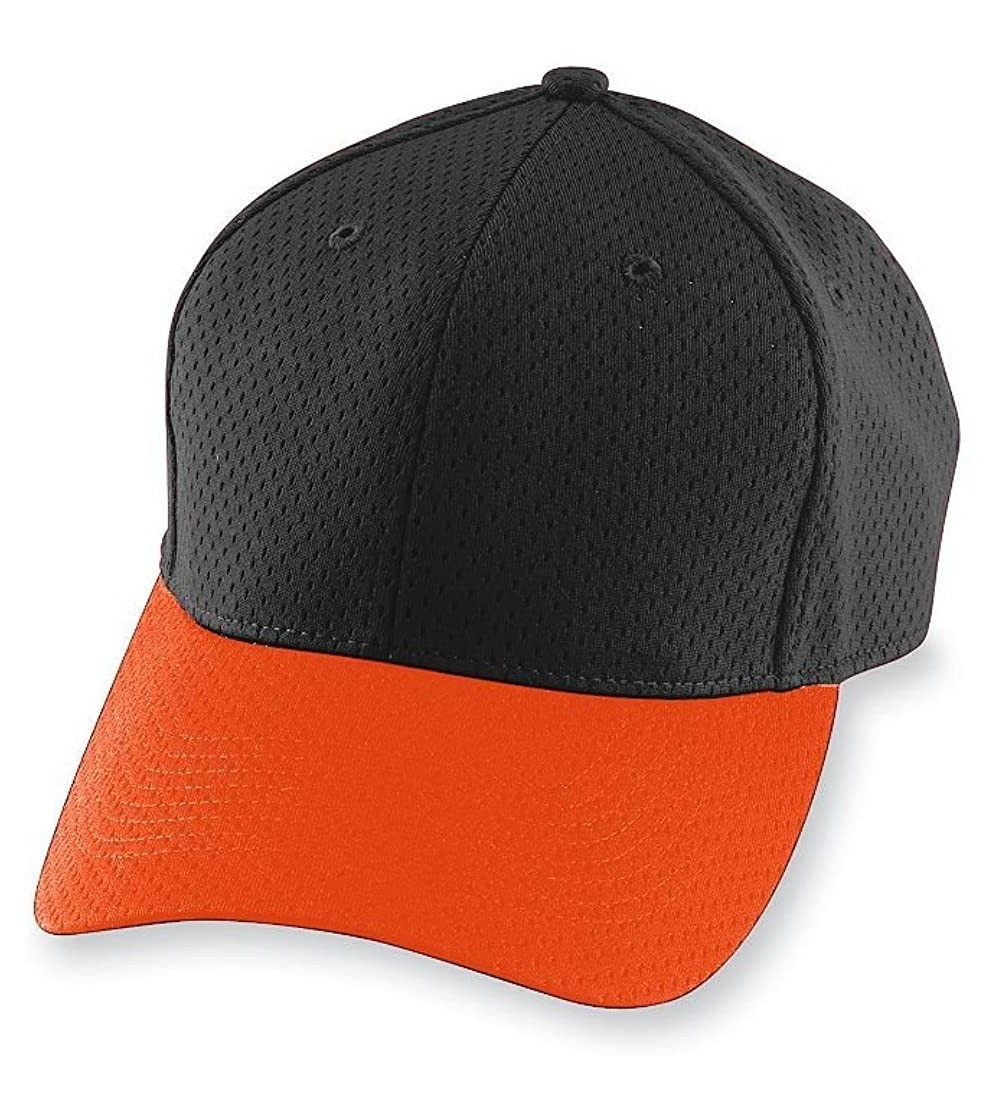 Baseball Caps Mens 6235 - Black/Orange - CS115OA5Y4J $8.84