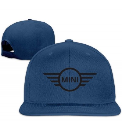 Baseball Caps Unisex Mini Cooper A Flat-Brim Hats Adjustable Freestyle Cap - Navy - CQ18XIT9RDC $14.41