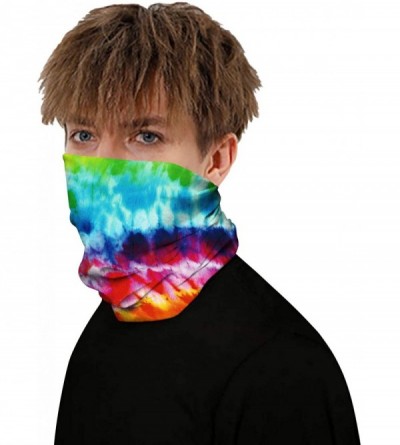 Balaclavas Tie Dye Print Face Mask Bandana Balaclava UV Protection Headwear Multipurpose Neck Gaiter for Men Women - C3197S6Z...