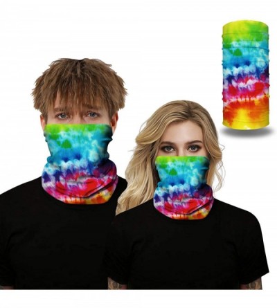 Balaclavas Tie Dye Print Face Mask Bandana Balaclava UV Protection Headwear Multipurpose Neck Gaiter for Men Women - C3197S6Z...