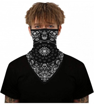 Balaclavas Face Bandana Ear Loops Stylish Men Women Neck Gaiters for Dust Wind Motorcycle - Color 4 - CE1988422H6 $17.03