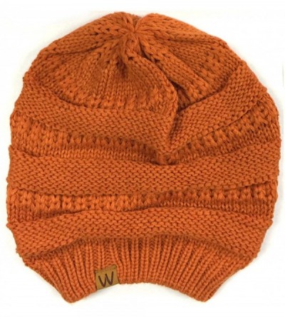 Skullies & Beanies Trendy Winter Beanie - Pumpkin - C912NU99ZFV $9.48