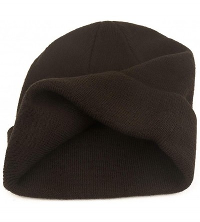 Skullies & Beanies Slouchy Beanie Cap Knit hat for Men and Women - Coffee - CA18WMST7S2 $10.33