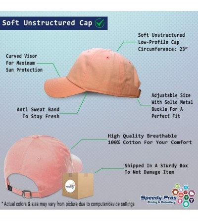 Baseball Caps Soft Baseball Cap Dog Dachshund Lifeline B Embroidery Dad Hats for Men & Women - Soft Pink - CF18TLES4EG $30.54