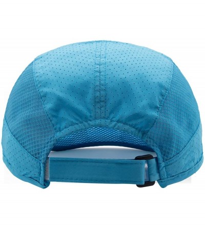 Sun Hats Sun Visor Hats Lightweight Cooling Sports Hat UV Protection Ultra Thin Breathable Baseball Hats - Lake Blue - CU18TI...