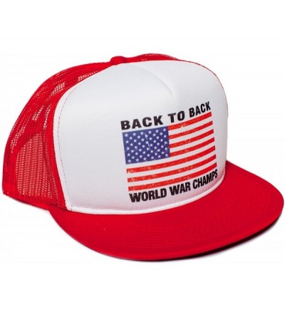 Baseball Caps Flat Bill Unisex-Adult Cap -One-Size - B2bwwc_red_flat - CM11QCHTHUB $11.97