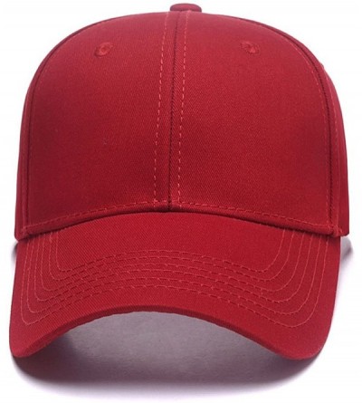 Baseball Caps Custom Embroidered Baseball Hat Personalized Adjustable Cowboy Cap Add Your Text - Wine - CI18H48IMR6 $18.84