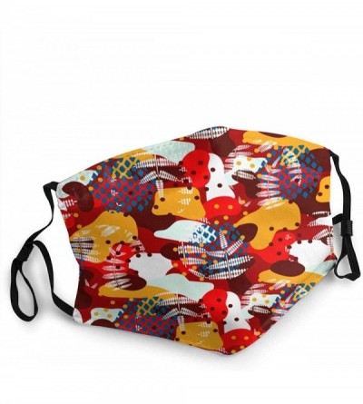 Balaclavas Hawaiian Tropical Printed Adjustable Face Mask - 12 Black - CN199GQQ8NA $16.81