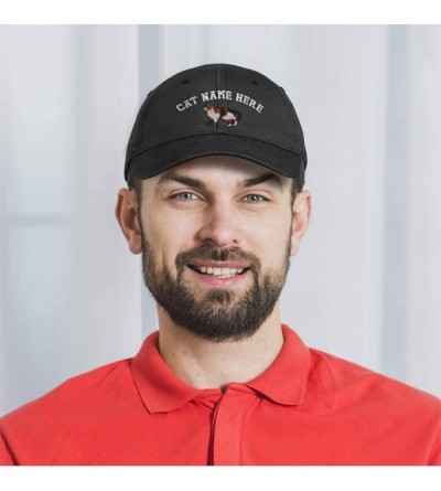 Baseball Caps Custom Low Profile Soft Hat Calico Cat A Embroidery Cat Name Cotton Dad Hat - Mint - C418QXEANUQ $22.84