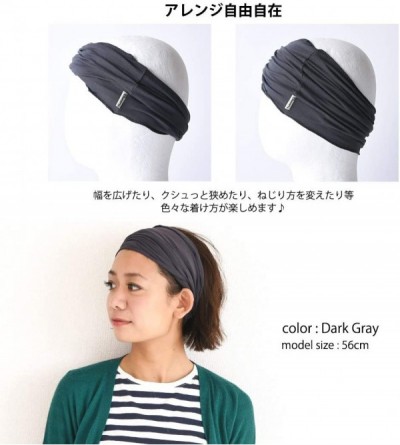 Headbands Mens Womens Elastic Bandana Headband Japanese Long Hair Dreads Head Wrap - Maroon - CU118R802IT $20.76