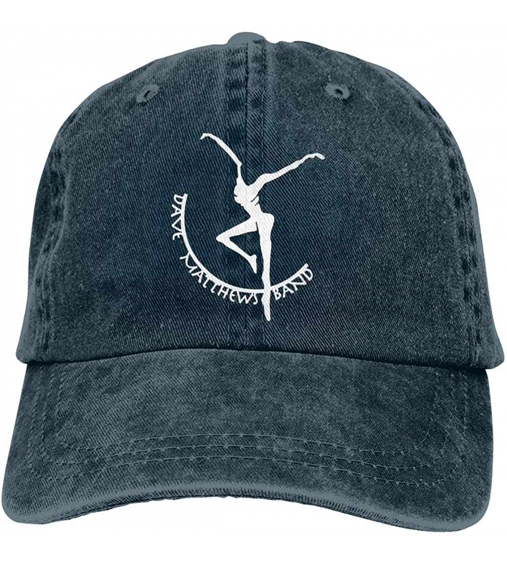 Baseball Caps Dave Matthews Band Denim Hat Fashion Can Adjust Denim Cap Baseball Cap Unisex - Navy - CZ18RC58ZIX $15.35