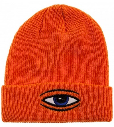 Skullies & Beanies Mens Sect Eye Dock Beanie Hats - Orange - CN11EOJZEXX $29.29