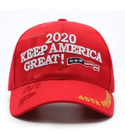 Baseball Caps Make America Great Again Hat MAGA USA Cap - Kag 2020 Red - CH18QOHX3TM $25.33