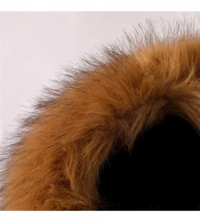 Skullies & Beanies Faux Fur Cossack Russian Style Hat for Ladies Winter Hats for Women - Khaki - C118S7TLT4K $15.75