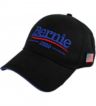 Baseball Caps Bernie Sanders 2020 Cotton Baseball Cap Vote for Your President - Black - CW18Q90OETR $20.85