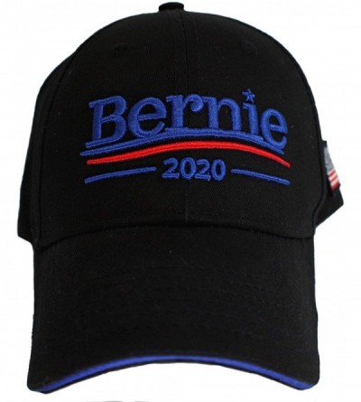 Baseball Caps Bernie Sanders 2020 Cotton Baseball Cap Vote for Your President - Black - CW18Q90OETR $8.04