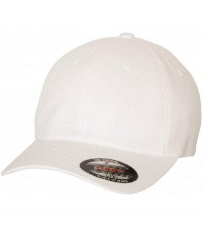 Baseball Caps Cotton Twill Dad's Cap - White - C717YOYRC0R $15.24