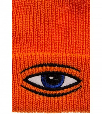 Skullies & Beanies Mens Sect Eye Dock Beanie Hats - Orange - CN11EOJZEXX $29.29