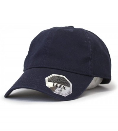 Baseball Caps Vintage Year Stretchable Cotton Flex Six Panel Anti-Odor Sweatband Baseball Cap - Navy - C9182GYLODI $17.19